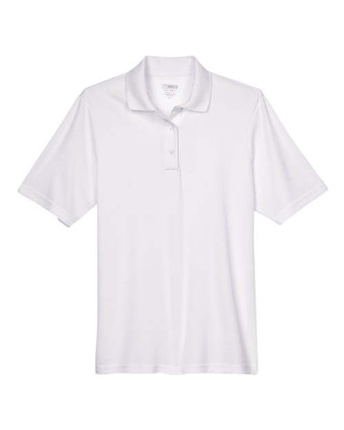 CORE365 88181T, Men's Tall Origin Performance Piqué Polo, White