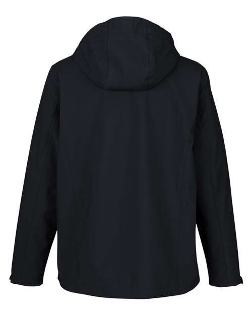 CORE365 CE712, Men's Barrier Packable Waterproof Rain Jacket, Black