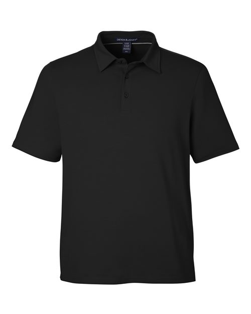 Devon & Jones DG120, Men's Raleigh Stretch Polo, Black