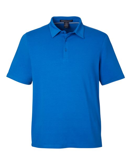 Devon & Jones DG120, Men's Raleigh Stretch Polo, French Blue