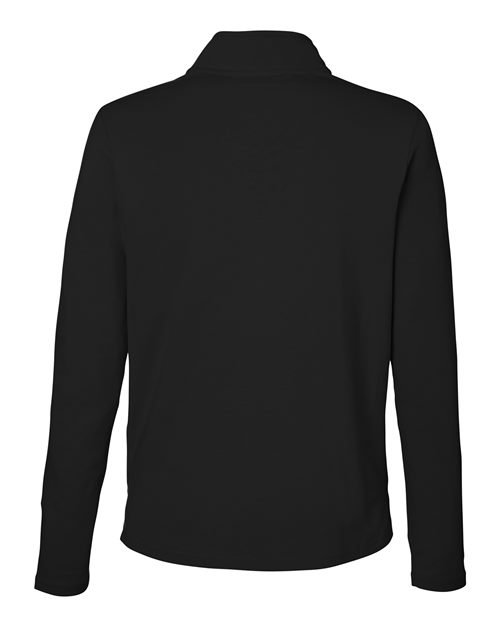 Devon & Jones DG425W, Women's Raleigh Stretch Quarter-zip Pullover, Black
