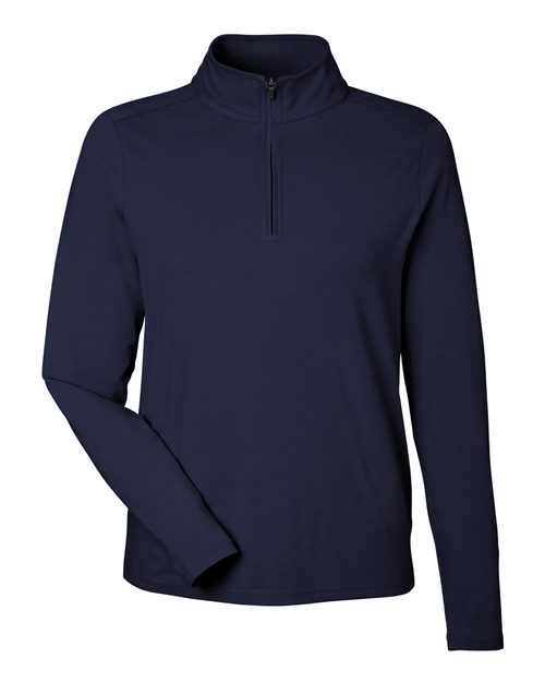 Devon & Jones DG425W, Women's Raleigh Stretch Quarter-zip Pullover, Navy