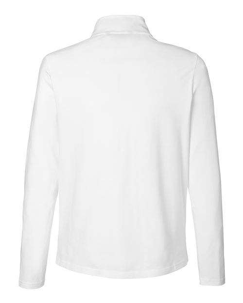 Devon & Jones DG425W, Women's Raleigh Stretch Quarter-zip Pullover, White