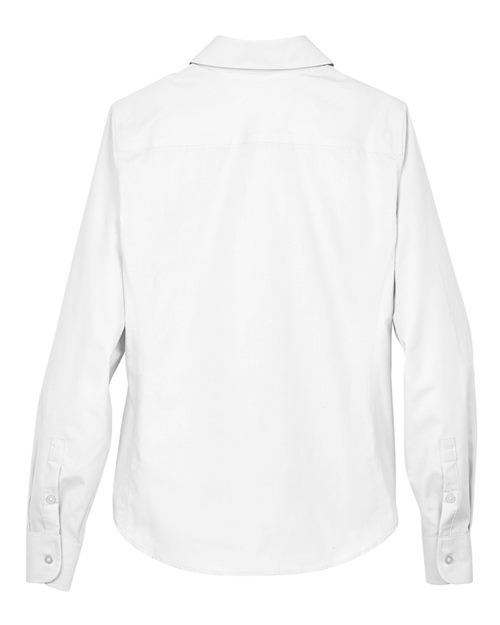 Devon & Jones D620W, Women's Crown Collection Broadcloth Woven Dress Shirt, White