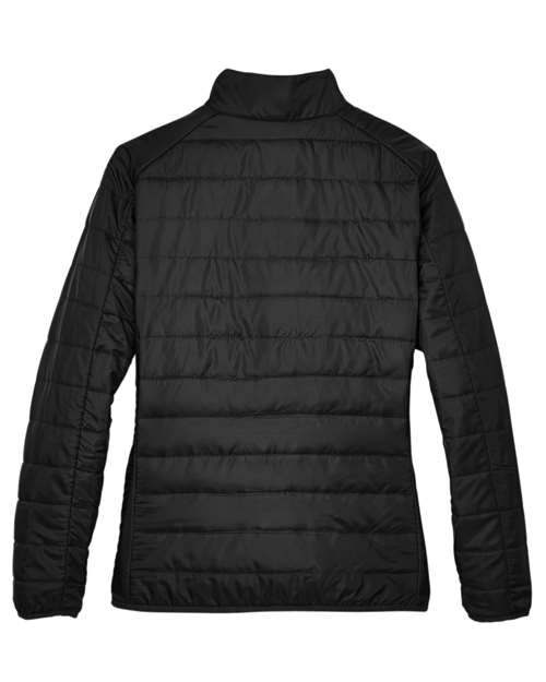 CORE365 CE700W, Women's Prevail Packable Puffer Jacket, Black