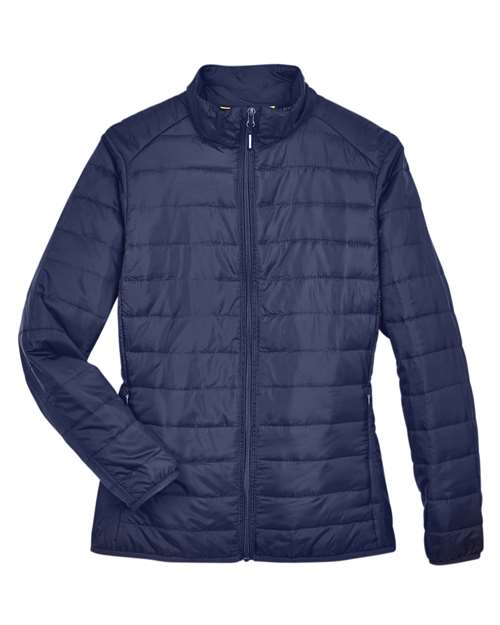 CORE365 CE700W, Women's Prevail Packable Puffer Jacket, Classic Navy