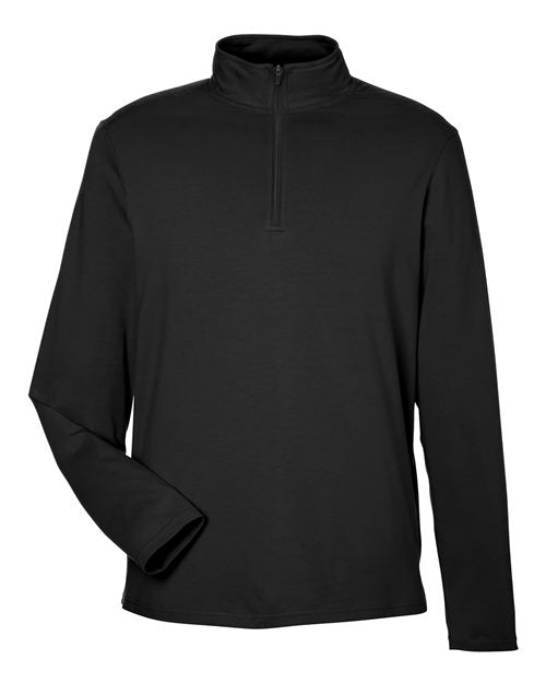 Devon & Jones DG425, Men's Raleigh Stretch Quarter-zip Pullover, Black