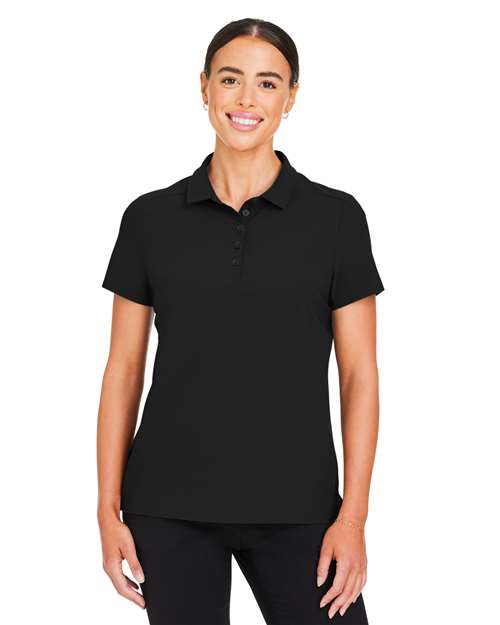 Women's CrownLux Performance® Windsor Welded Polo - - 13334 Black 5-5.9 oz 623B2 AB Exclusive Brands Antimicrobial CA New ab Devon & Jones DG110W Moisture-Management New AB Nylon Performance Polos Polos & Knits S&S Deep Deals S&S Exclusive Brands Short Sleeves Spandex Sport Shirts Tops Womens