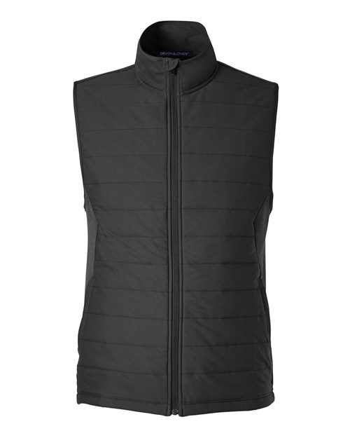 Devon & Jones DG706, Men's New Classics Charleston Hybrid Vest, Black/ Melange Black