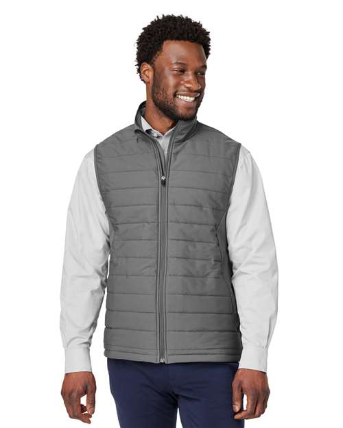 Men's New Classics® Charleston Hybrid Vest - - 13335 Graphite Melange Graphite 699B2 7-7.9 oz AB Exclusive Brands CA New ab Cotton Devon & Jones DG706 Full-Zips Jackets Mens & Unisex New AB Outerwear Playbook - School & Team Back to School K-12 Playbook - School & Teams Playbook Summer to School Pockets Polyester Puffers S&S Exclusive Brands Sleeveless Vests Zips