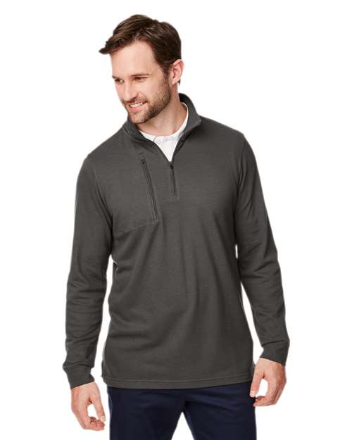 Men's New Classics® Performance Quarter-Zip Pullover - - 13341 Graphite 6-6.9 oz 648B2 AB Exclusive Brands CA New ab Cotton Devon & Jones DG400 Long Sleeves Mens & Unisex Moisture-Management New AB Pockets Polos & Knits Pullovers Quarter-Zips S&S Deep Deals S&S Exclusive Brands Spandex Tops Zips