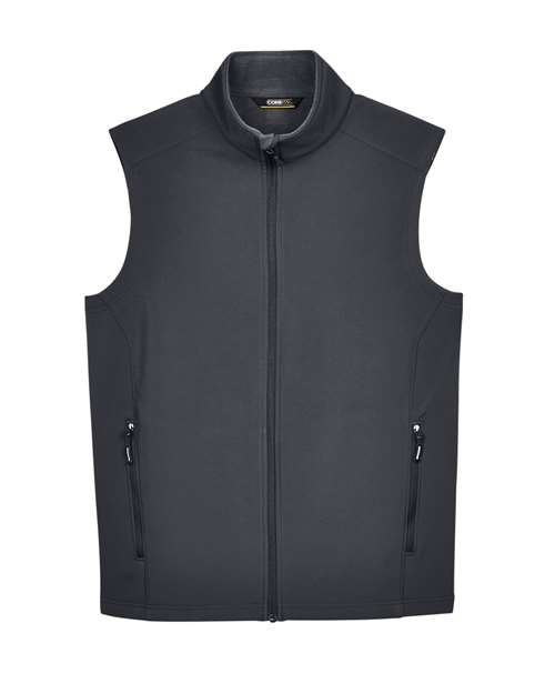 CORE365 CE701, Men's Cruise Two-layer Fleece Bonded Soft Shell Vest, Carbon