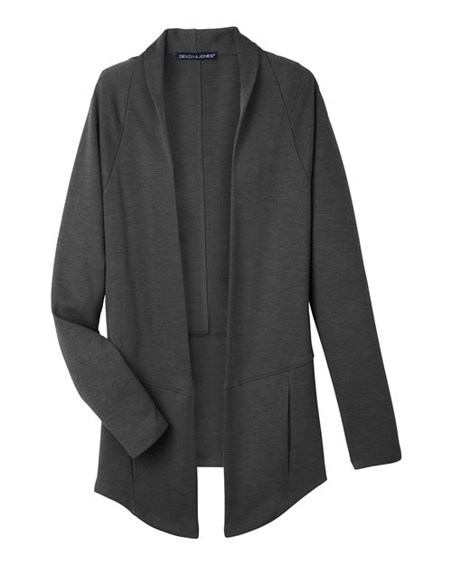 Devon & Jones DG481W, Women's New Classics Charleston Cardigan, Black Melange
