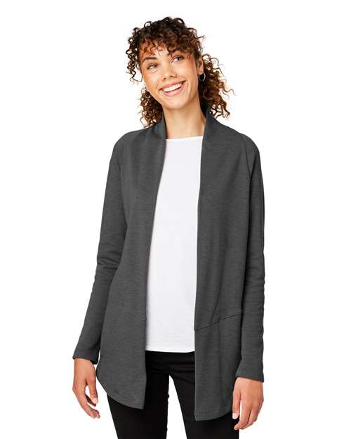 Women's New Classics® Charleston Cardigan - - 13348 Black Melange 665B2 7-7.9 oz AB Exclusive Brands CA New ab Cotton Devon & Jones DG481W Explore Corporate Explore Corporate Business Professional Explore Corporate Uniforms Knit Long Sleeves New AB Outerwear Polos & Knits Polyester S&S Exclusive Brands Sweaters Tops Womens