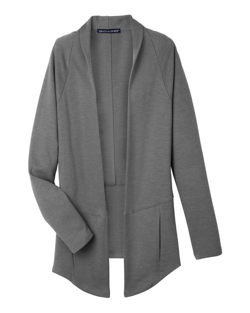 Devon & Jones DG481W, Women's New Classics Charleston Cardigan, Graphite Melange
