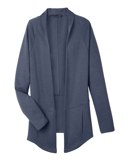 Devon & Jones DG481W, Women's New Classics Charleston Cardigan, Navy Melange
