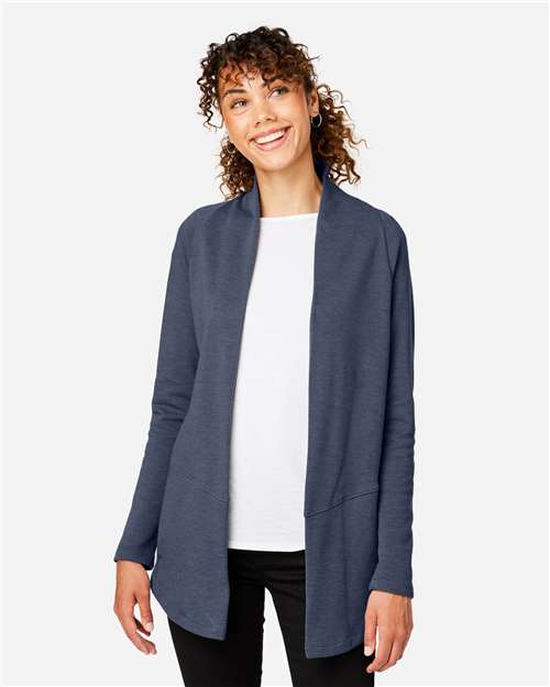 Devon & Jones DG481W, Women's New Classics Charleston Cardigan, Navy Melange