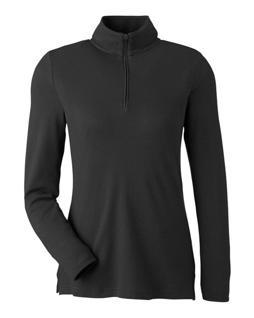 Devon & Jones DG400W, Women's New Classics Performance Quarter-zip Pullover, Black