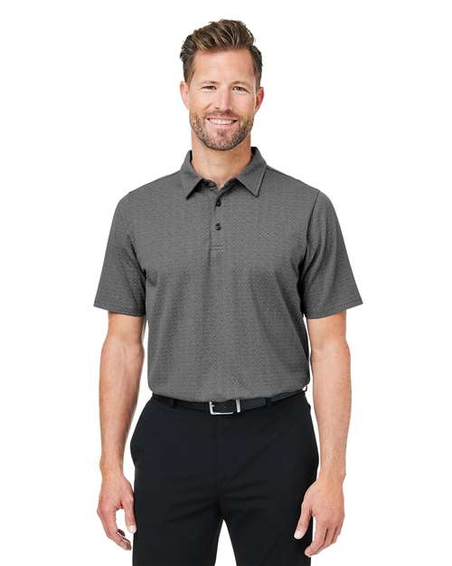 Men's Crownlux Performance® Geo Polo - - 13356 Graphite Silver 6-6.9 oz 620B2 AB Exclusive Brands CA New ab Cotton Devon & Jones DG101 Mens & Unisex Moisture-Management New New AB Performance Polos Polos & Knits S&S Exclusive Brands Short Sleeves Spandex Sport Shirts Tops