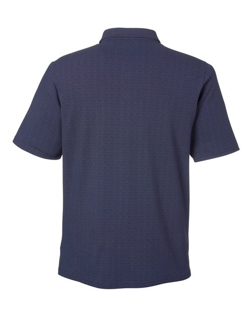 Devon & Jones DG101, Men's Crownlux Performance Geo Polo, Navy/ French Blue