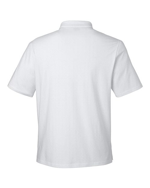 Devon & Jones DG101, Men's Crownlux Performance Geo Polo, White/ Silver