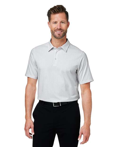 Men's Crownlux Performance® Geo Polo - - 13356 White Silver 6-6.9 oz 620B2 AB Exclusive Brands CA New ab Cotton Devon & Jones DG101 Mens & Unisex Moisture-Management New New AB Performance Polos Polos & Knits S&S Exclusive Brands Short Sleeves Spandex Sport Shirts Tops