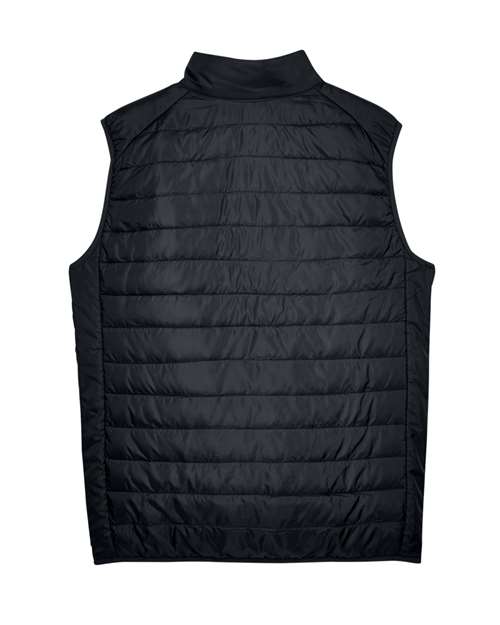 CORE365 CE702, Men's Prevail Packable Puffer Vest, Black