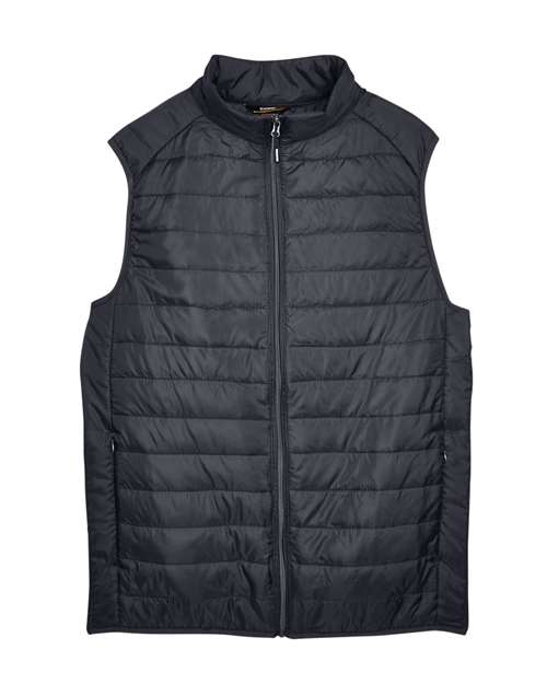 CORE365 CE702, Men's Prevail Packable Puffer Vest, Carbon