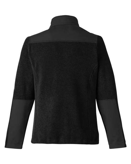 CORE365 CE890W, Women's Journey Summit Hybrid Full-zip, Black/ Black