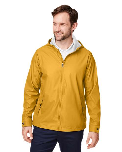 Unisex New Classics® Prescott Rain Jacket - - 13368 Prescott Yellow 6-6.9 oz 704B2 AB Exclusive Brands CA New ab Devon & Jones DG720 Full-Zips Hooded Jackets Long Sleeves Mens & Unisex New AB Outerwear Pockets Polyester - 100% Rain Coats S&S Exclusive Brands Water Resistant Zips