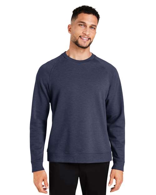 Men's New Classics® Charleston Pullover - - 13380 Navy Melange 667B2 7-7.9 oz AB Exclusive Brands CA New ab Cotton Crewneck Devon & Jones DG482 Knit Long Sleeves Mens & Unisex New AB Outerwear Polos & Knits Polyester Pullovers S&S Exclusive Brands Tops