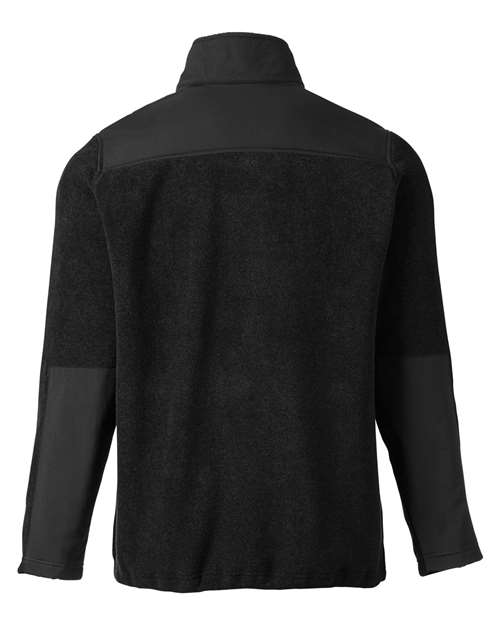 CORE365 CE890, Men's Journey Summit Hybrid Full-zip, Black/ Black