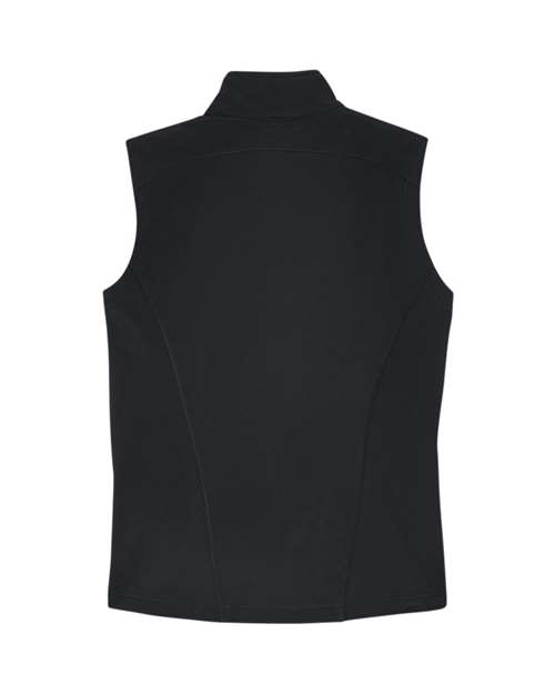 CORE365 CE701W, Women's Cruise Two-layer Fleece Bonded Soft Shell Vest, Black