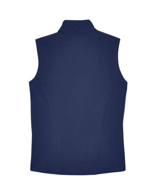 CORE365 CE701W, Women's Cruise Two-layer Fleece Bonded Soft Shell Vest, Classic Navy