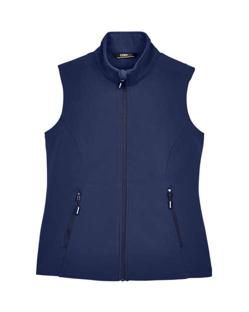 CORE365 CE701W, Women's Cruise Two-layer Fleece Bonded Soft Shell Vest, Classic Navy