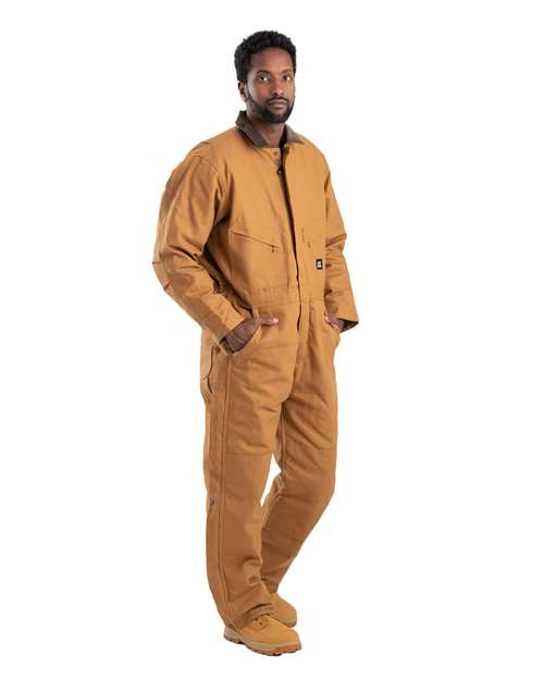 Men's Heritage Duck Insulated Coverall - - 13400 Brown 10-10.9 oz 758A4 AB Retail Exclusive Brands Berne Apparel Bottoms CA New ab Coveralls Explore Industrial & Workwear Explore Industrial & Workwear - In the Field I417 Mens & Unisex New AB Pants Workwear