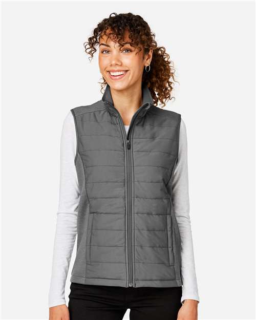 Devon & Jones DG706W, Women's New Classics Charleston Hybrid Vest, Graphite Melange/ Graphite