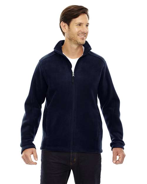 Men's Tall Journey Fleece Jacket - - 13433 Classic Navy 234A7 7-7.9 oz 88190T AB Exclusive Brands CA New ab CORE365 Fleece Full-Zips Jackets Long Sleeves Media Pocket Mens & Unisex New AB Outerwear Pockets Polyester - 100% S&S Exclusive Brands Talls Zips