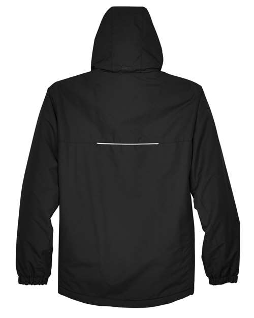 CORE365 88224T, Men's Tall Profile Fleece-lined All-season Jacket, Black