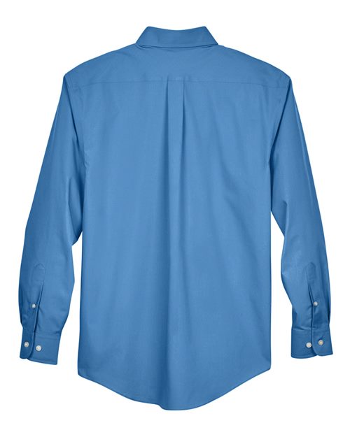Devon & Jones D620T, Men's Tall Crown Collection Broadcloth Woven Dress Shirt, French Blue
