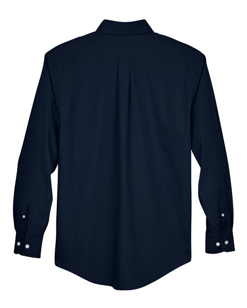 Devon & Jones D620T, Men's Tall Crown Collection Broadcloth Woven Dress Shirt, Navy