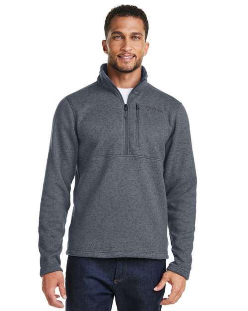 Men's Dropline Half-Zip Jacket - - 13646 Steel Onyx 683D1 CA New ab Fleece Jackets M13193 Marmot Mens & Unisex New AB Outerwear Pockets Polyester - 100% Pullovers Quarter-Zips Recycled Visible Logos Zips