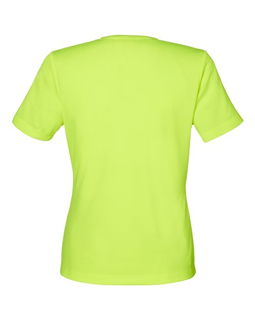 Team 365 TT15W, Women's Zone Performance Mesh T-shirt, Safety Yellow