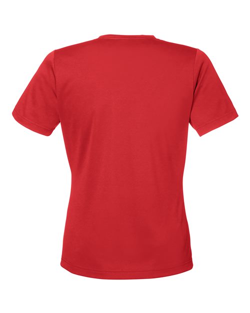 Team 365 TT15W, Women's Zone Performance Mesh T-shirt, Sport Scarlet Red