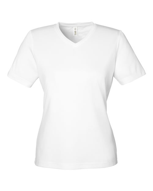 Team 365 TT15W, Women's Zone Performance Mesh T-shirt, White