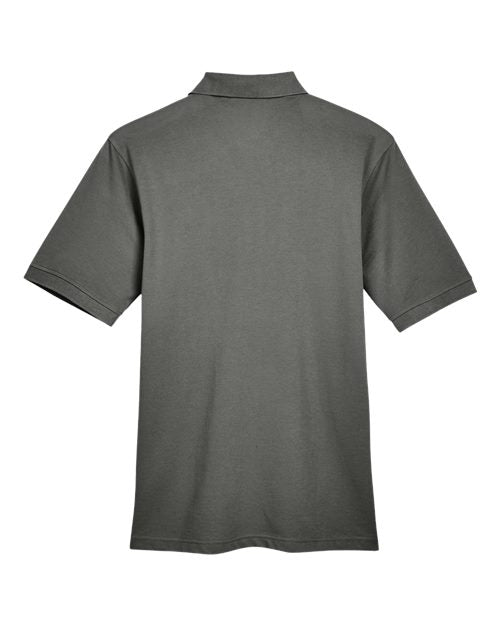 Harriton M265, Men's Easy Blend Polo, Charcoal