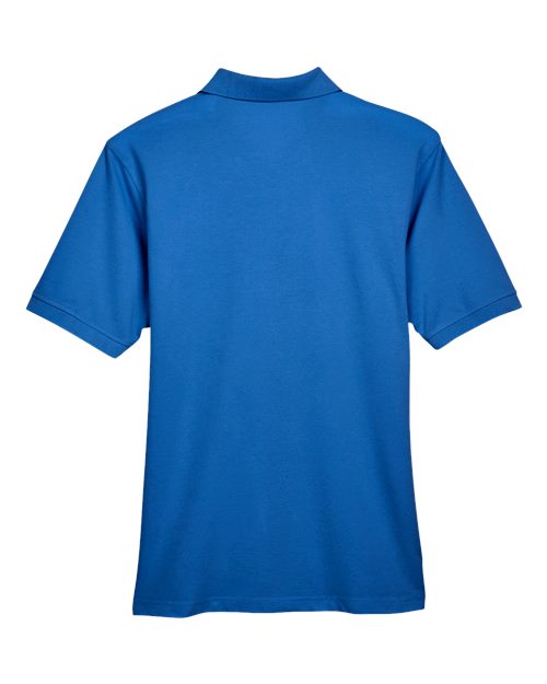 Harriton M265, Men's Easy Blend Polo, True Royal