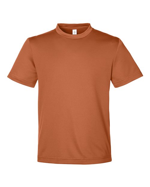 Team 365 TT15Y, Youth Zone Performance Mesh T-shirt, Sport Burnt Orange