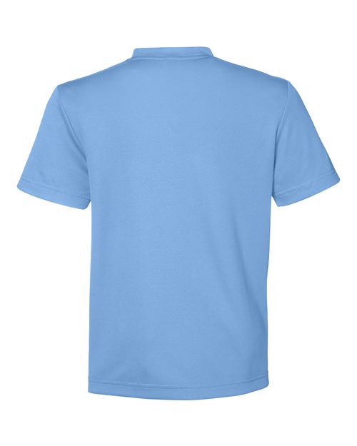 Team 365 TT15Y, Youth Zone Performance Mesh T-shirt, Sport Light Blue