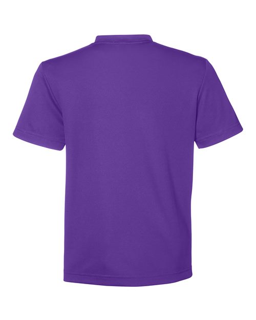Team 365 TT15Y, Youth Zone Performance Mesh T-shirt, Sport Purple